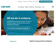 Tablet Screenshot of lab-aids.com